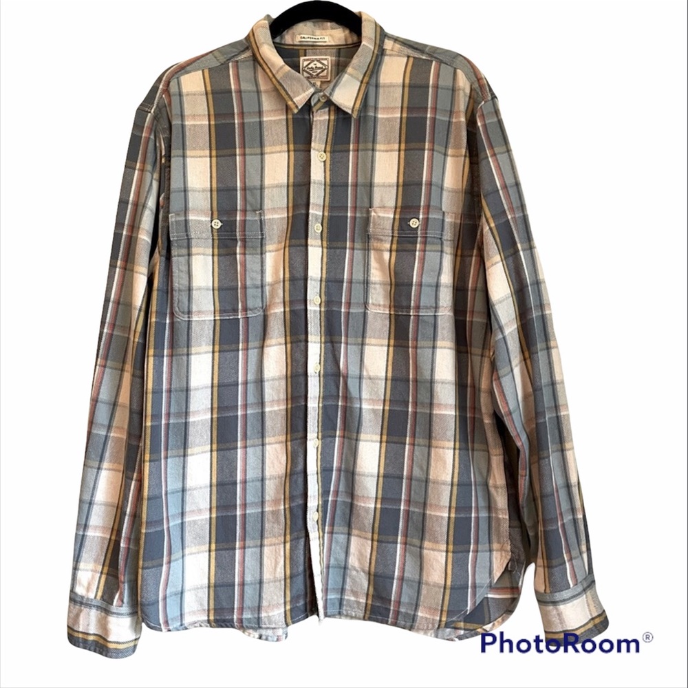 Lucky Brand XL Plaid Button Down Shirt, Size XL